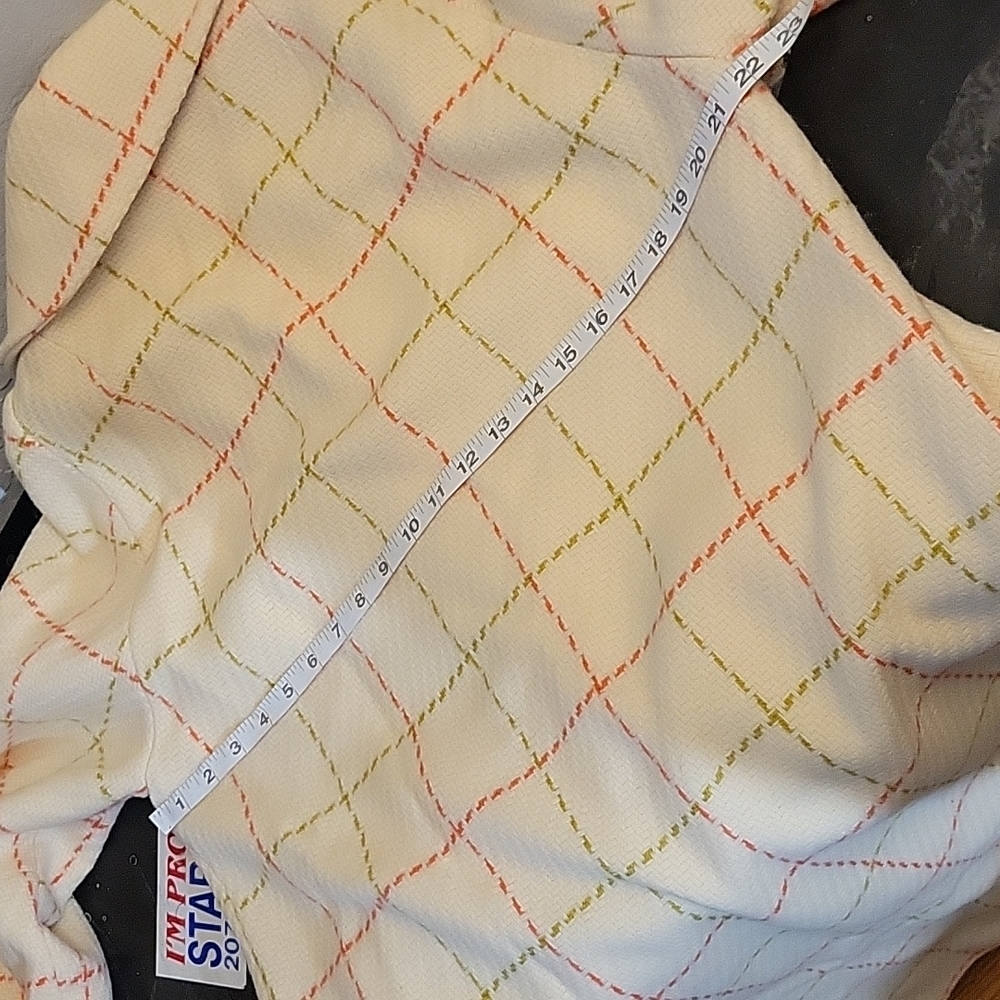 VINTAGE Union Label Long Coat Patterned - Picture 7 of 11